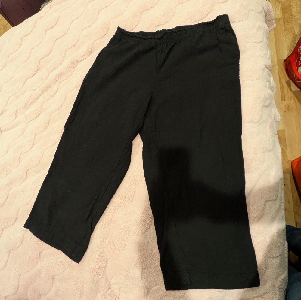 Old Navy Plus Size Wide Leg Linen Blend Pants - XXL Tall